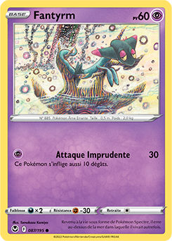 Carte Pokémon Fantyrm 087/195 de la série Tempête Argentée en vente au meilleur prix