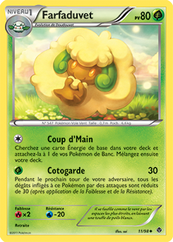 Carte Pokémon Peu commune Farfaduvet 11/98 de la série Pouvoirs Émergents