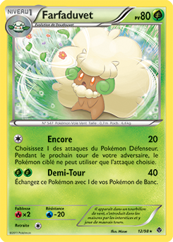 Carte Pokémon Rare Farfaduvet 12/98 de la série Pouvoirs Émergents