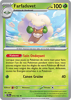 Carte Pokémon Farfaduvet 15/162 de la série Forces Temporelles en vente au meilleur prix