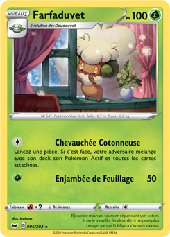 Carte Pokémon Farfaduvet 6/202 de la série Épée et Bouclier en vente au meilleur prix