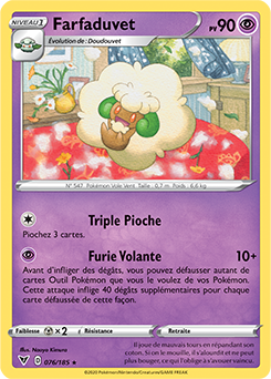 Carte Pokémon Farfaduvet 076/185 de la série Voltage Éclatant en vente au meilleur prix