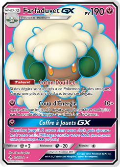 Carte Pokémon Pokémon Full Art Farfaduvet GX 206/214 de la série Alliance Infallible