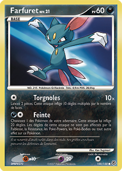 Carte Pokémon Commune Farfuret 100/130 de la série Diamant & Perle