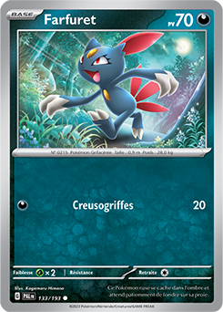 Carte Pokémon Communes Farfuret 133/193 de la série Évolutions à Paldea