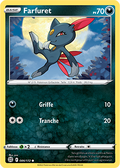 Carte Pokémon Communes Farfuret 086/172 de la série Stars Étincelantes