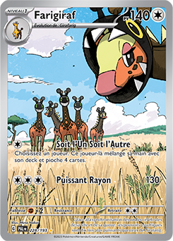 Carte Pokémon Farigiraf 228/193 de la série Évolutions à Paldea en vente au meilleur prix
