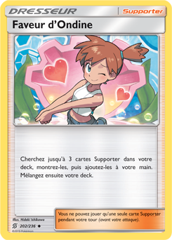 Carte Pokémon Peu commune Faveur d’Ondine 202/236 de la série Harmonie des Esprits