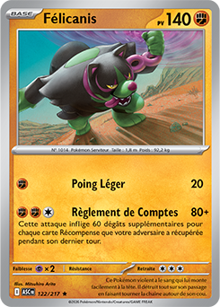 Carte Pokémon Félicanis 122/217 de la série Héros Transcendants en vente au meilleur prix
