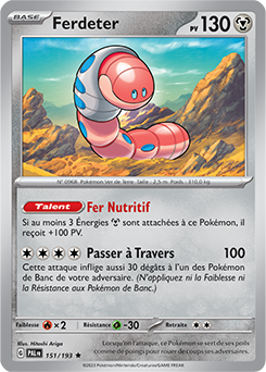 Carte Pokémon Ferdeter 151/193 de la série Évolutions à Paldea en vente au meilleur prix