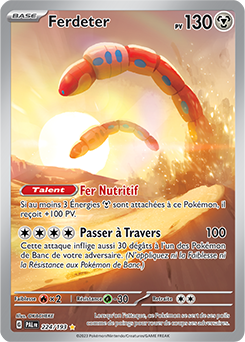 Carte Pokémon Illustration rare Ferdeter 224/193 de la série Évolutions à Paldea