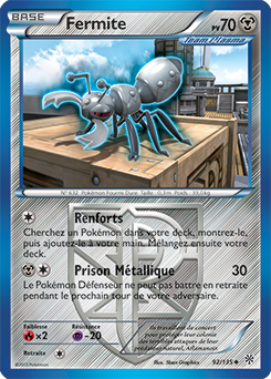 Carte Pokémon Fermite 92/135 de la série Tempête Plasma en vente au meilleur prix