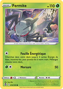 Carte Pokémon Communes Fermite 013/195 de la série Tempête Argentée