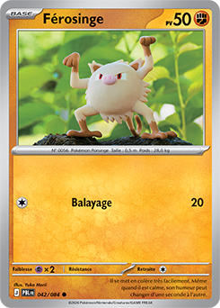 Carte Pokémon Férosinge 42/84 de la série Nuit Noire en vente au meilleur prix