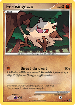 Carte Pokémon Férosinge 112/147 de la série Vainqueurs Suprêmes en vente au meilleur prix