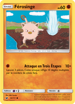 Carte Pokémon Férosinge 50/111 de la série Invasion Carmin en vente au meilleur prix