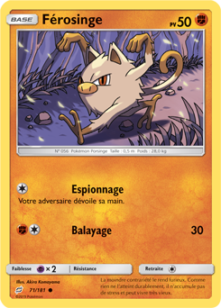 Carte Pokémon Férosinge 71/181 de la série Duo de Choc en vente au meilleur prix