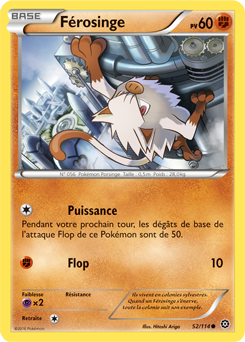 Carte Pokémon Férosinge 52/114 de la série Offensive Vapeur en vente au meilleur prix