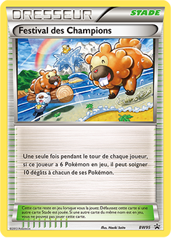 Carte Pokémon Promo Festival des Champions BW95 de la série Promos Noir & Blanc