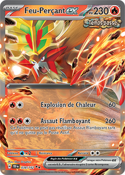 Carte Pokémon Feu-Perçant ex 38/162 de la série Forces Temporelles en vente au meilleur prix