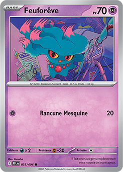 Carte Pokémon Communes Feuforêve 35/94 de la série Flammes Fantasmagoriques