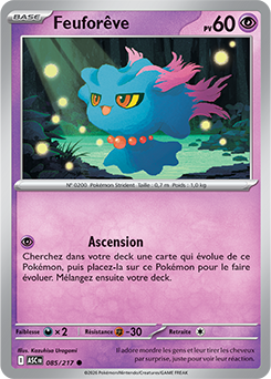 Carte Pokémon Communes Feuforêve 85/217 de la série Héros Transcendants