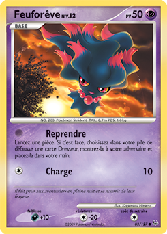 Carte Pokémon Feuforêve 83/127 de la série Platine en vente au meilleur prix