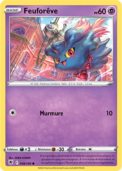 Carte Pokémon Communes Feuforêve 058/189 de la série Astres Radieux