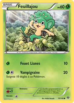 Carte Pokémon Commune Feuillajou 10/146 de la série X&Y