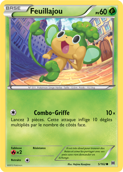 Carte Pokémon Commune Feuillajou 5/162 de la série Impulsion Turbo