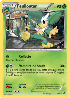 Carte Pokémon Feuiloutan 7/99 de la série Destinées Futures en vente au meilleur prix