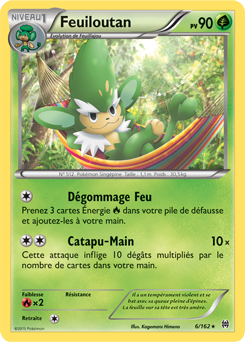 Carte Pokémon Rare Feuiloutan 6/162 de la série Impulsion Turbo