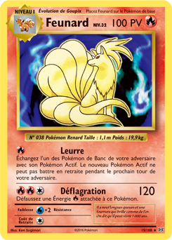 Carte Pokémon Feunard 15/108 de la série Évolutions en vente au meilleur prix