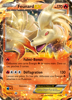 Carte Pokémon Pokémon EX Feunard EX 13/83 de la série Générations
