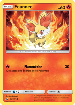 Carte Pokémon Commune Feunnec 14/131 de la série Lumière Interdite