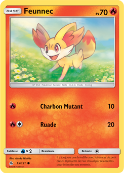 Carte Pokémon Commune Feunnec 15/131 de la série Lumière Interdite