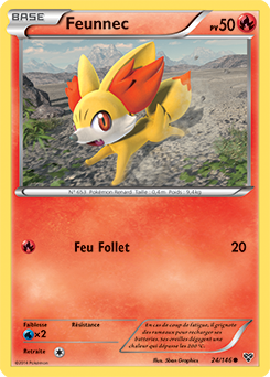 Carte Pokémon Feunnec 24/146 de la série X&Y en vente au meilleur prix