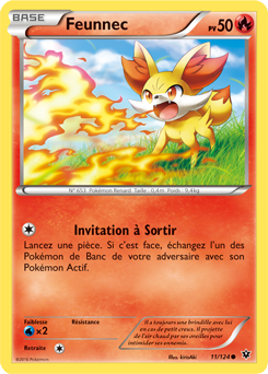 Carte Pokémon Feunnec 11/124 de la série Impact des Destins en vente au meilleur prix