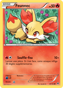 Carte Pokémon Commune Feunnec 25/162 de la série Impulsion Turbo