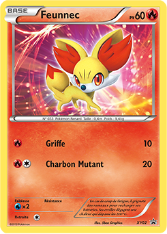 Carte Pokémon Promo Feunnec XY02 de la série Promos XY