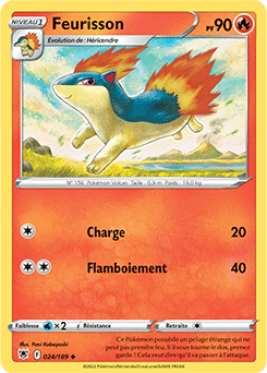 Carte Pokémon Feurisson 024/189 de la série Astres Radieux en vente au meilleur prix