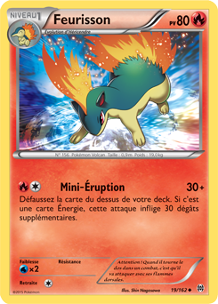 Carte Pokémon Peu commune Feurisson 19/162 de la série Impulsion Turbo