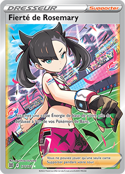 Carte Pokémon Dresseur Full Art Fierté de Rosemary 171/172 de la série Stars Étincelantes