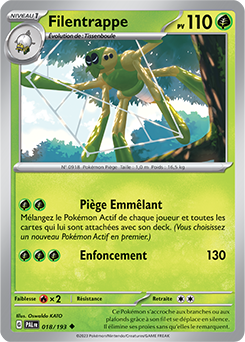 Carte Pokémon Filentrappe 018/193 de la série Évolutions à Paldea en vente au meilleur prix