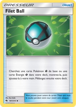Carte Pokémon Filet Ball 187/214 de la série Tonnerre Perdu en vente au meilleur prix