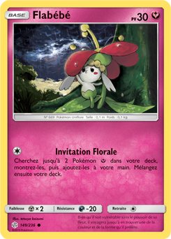 Carte Pokémon Flabébé 149/236 de la série Éclipse Cosmique en vente au meilleur prix