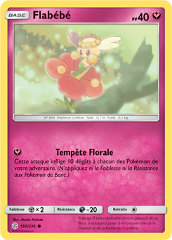 Carte Pokémon Flabébé 150/236 de la série Éclipse Cosmique en vente au meilleur prix