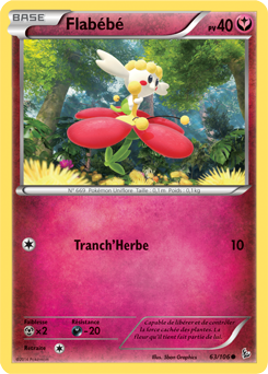 Carte Pokémon Flabébé 63/106 de la série Étincelle en vente au meilleur prix