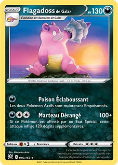 Carte Pokémon Flagadoss de Galar 92/163 de la série Styles de Combat en vente au meilleur prix