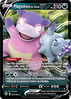 Carte Pokémon Flagadoss de Galar V 99/189 de la série Ténèbres Embrasées en vente au meilleur prix